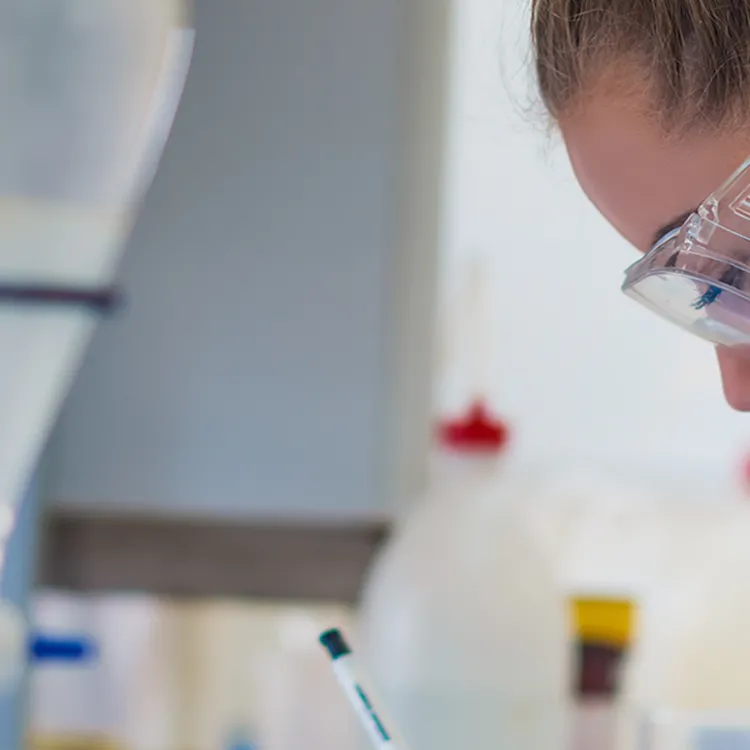woman working in lab